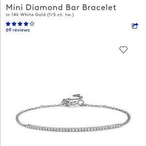 Blue Nile diamond bracelet